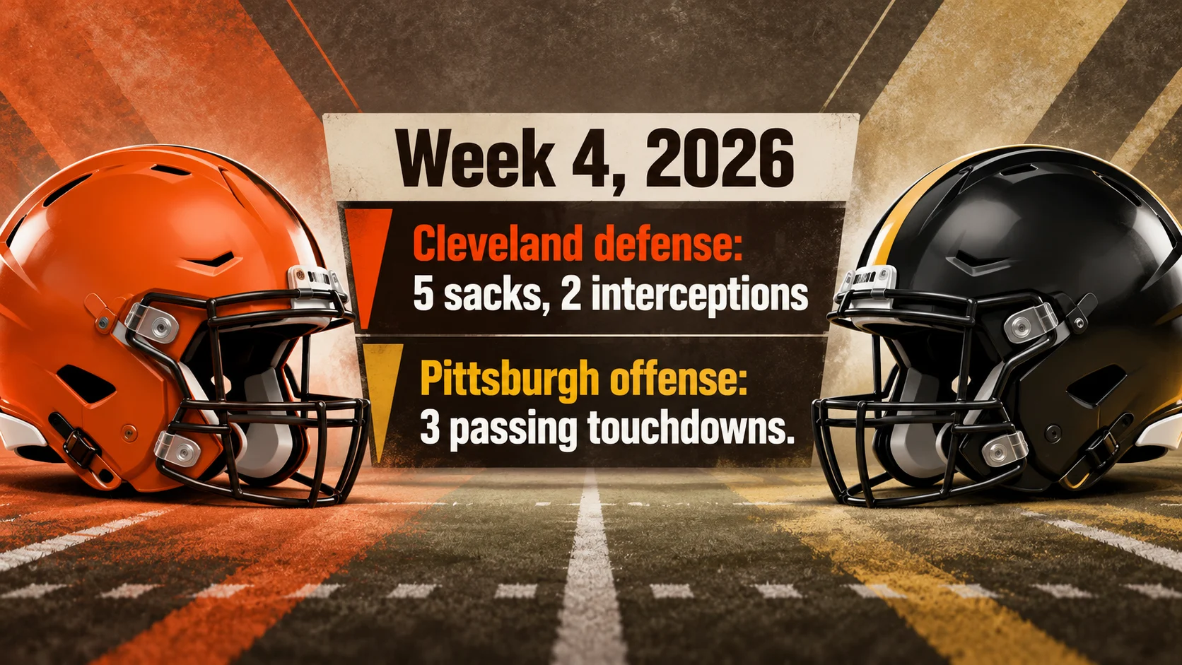 Browns sacked Rodgers five times. He still threw three TDs